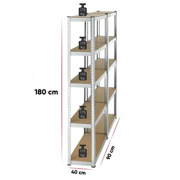 Police za odlaganje 180 x 90 x 40cm |175kg/polica