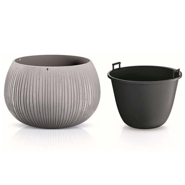 Ukrasni lonac za cvijeće SIVI BETON | IFSDKB-GR