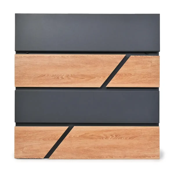 Poštanski sandučić Brick - Antracit - Wood