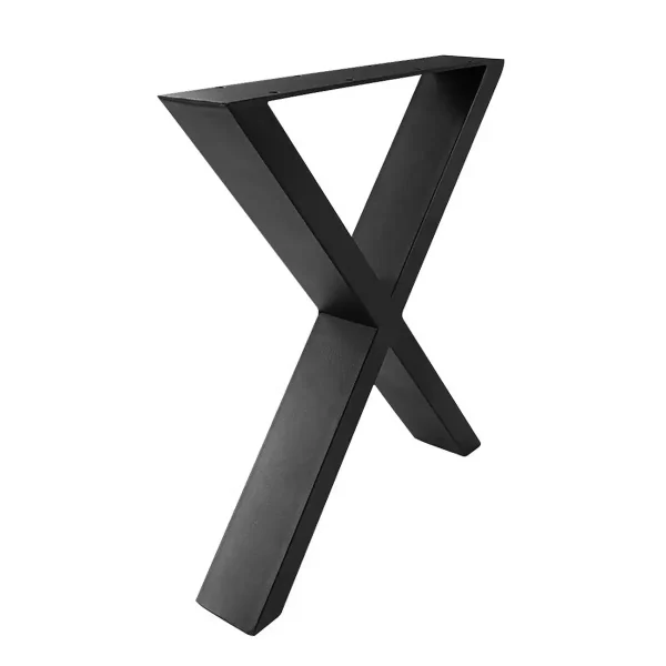 Noge za stol CROSS - 2komada - Crna MAT - 60x72cm