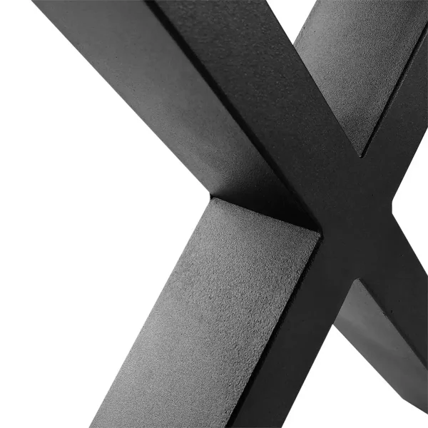 Noge za stol CROSS - 2komada - Crna MAT - 60x72cm