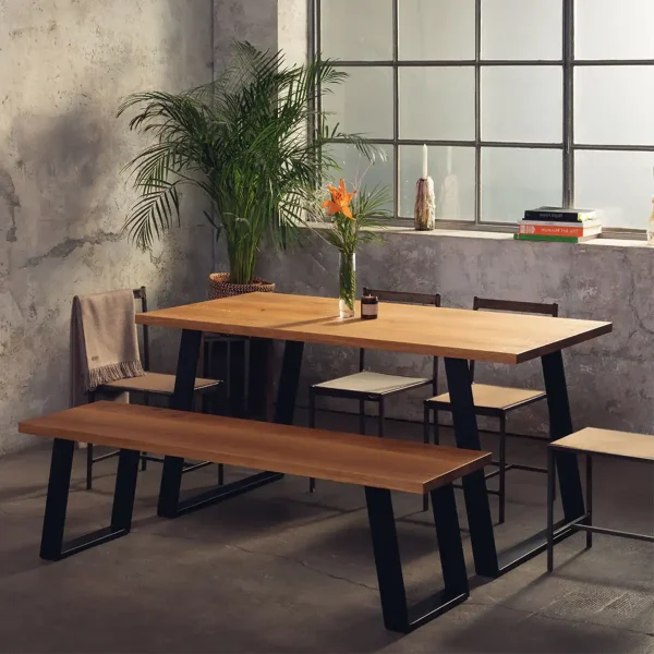 Noge za stol CUBIO - 2komada - 72cm ili 43cm - MAT Crna