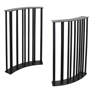 Postolje za blagovaonski stol BARREL - 2 komada - Crna - 60x71 cm