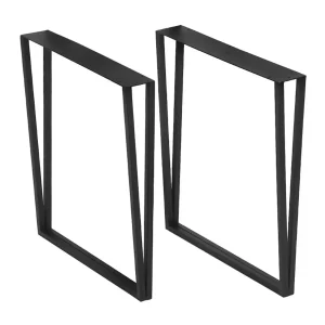 Noge za stol CLASS - 2 komada - Crne MAT - 60x71cm
