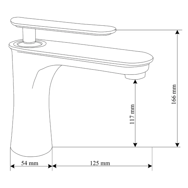 Kupaonska slavina TRINA - Crna - Mexen