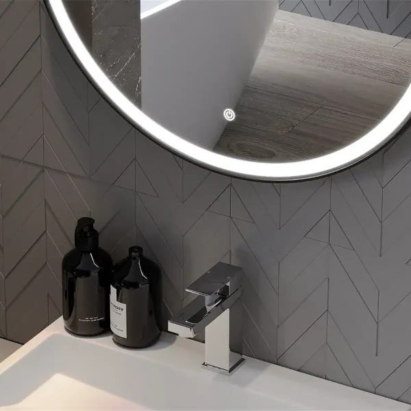 Grijano LED kupaonsko ogledalo NEGRONI - 6000K - Prekidać na dodir