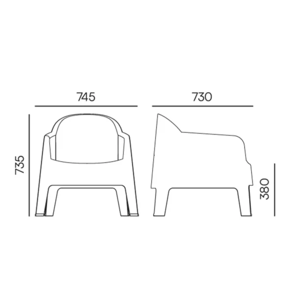 Vrtna stolica MILANE Bold - FERNE