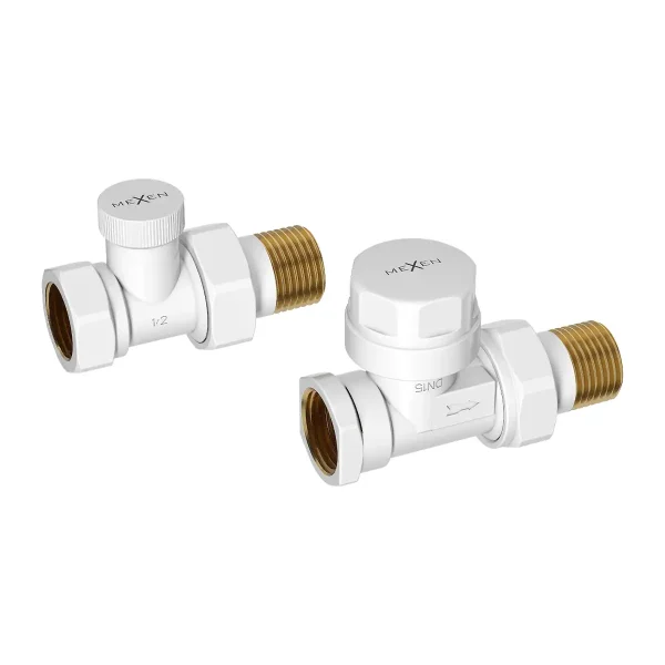 Termostatski ravni ventil 1/2" - Crni ili bijeli - Mexen