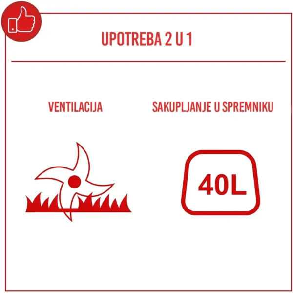 Benzinski prozračivač trave SC55P - 40cm - 5,4KS - Scheppach