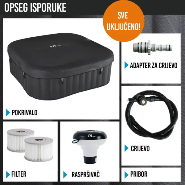 Jacuzzi MSpa Tekapo Comfort 4 - 158 cm - 2100 W