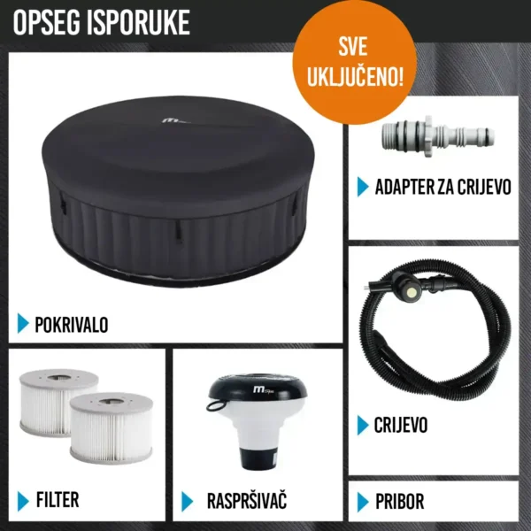 Jacuzzi MSpa Bergen Comfort 4 - 180 cm - 2100 W